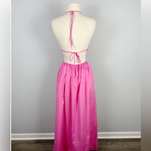 STAUD Apfel Pink Maxi Dress XS - Picture 4 of 5